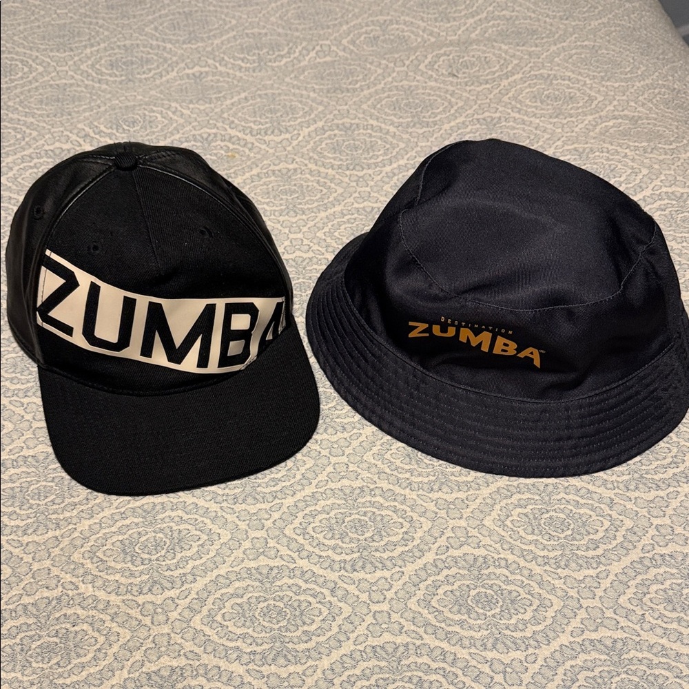 Zumba Fitness Black and Dark Blue Hat Set